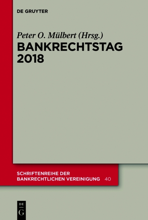 Cover image for book Bankrechtstag 2018