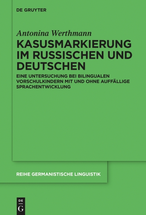 Cover image for book Kasusmarkierung im Russischen und Deutschen