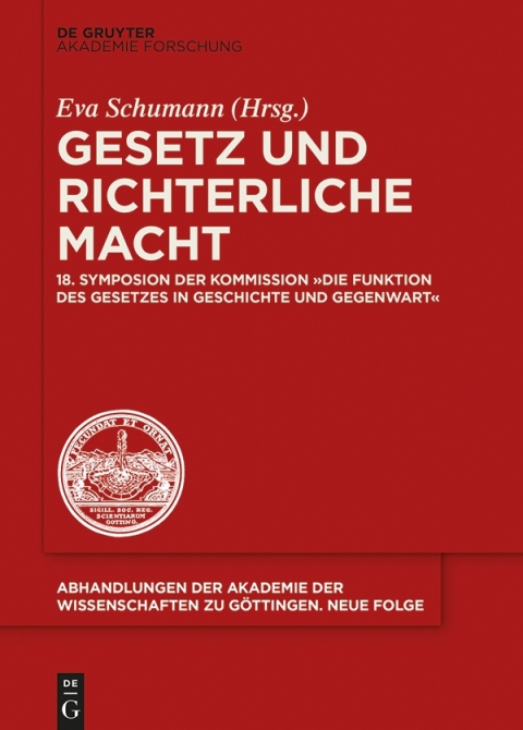 Gesetz und richterliche Macht 