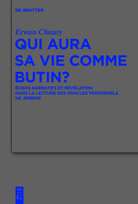 Omslagafbeelding: Qui aura sa vie comme butin? 1st edition 9783110653809