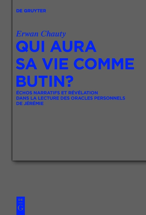 Cover image for book Qui aura sa vie comme butin?