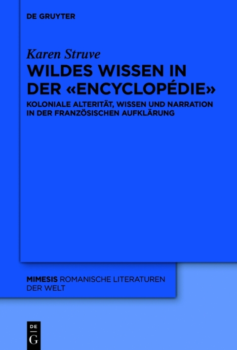 Cover image for book Wildes Wissen in der «Encyclopédie»