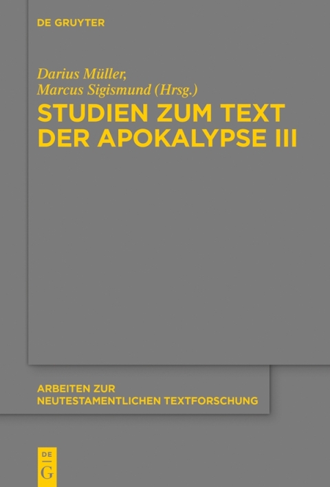 Cover image for book Studien zum Text der Apokalypse III