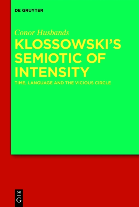 Cover image for book Klossowski's Semiotic of Intensity