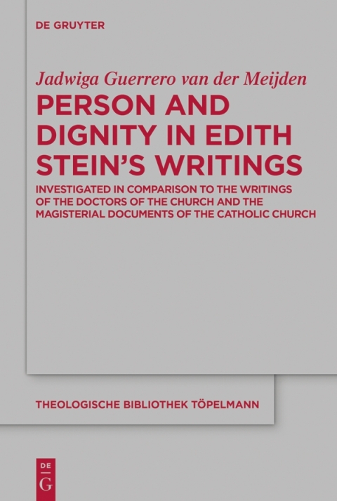 Cover image for book Person and Dignity in Edith Stein’s Writings