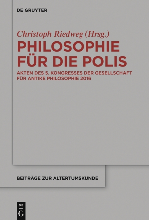 Cover image for book Philosophie für die Polis