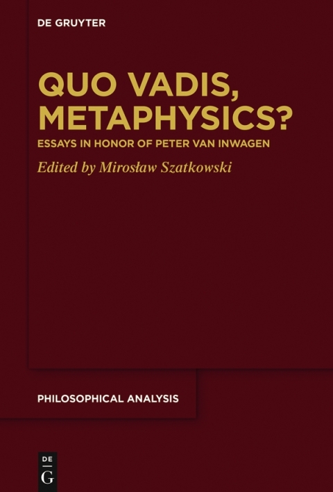 Cover image for book Quo Vadis, Metaphysics?