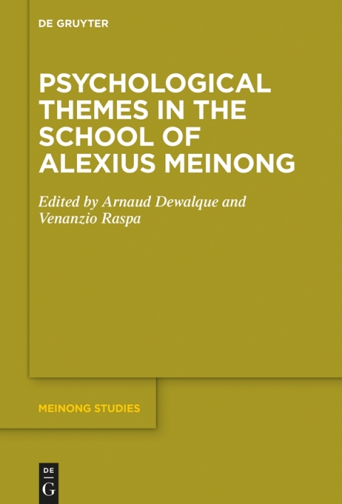 Cover image for book Psychological Themes in the School of Alexius Meinong