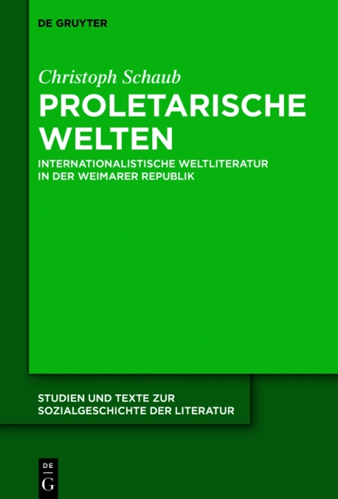 Cover image for book Proletarische Welten