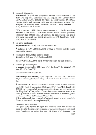 Dictionnaire onomasiologique de l’ancien gascon (DAG). Fascicule 21
