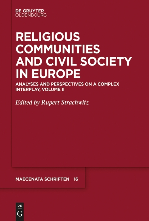 Cover image for book Religious Communities and Civil Society in Europe