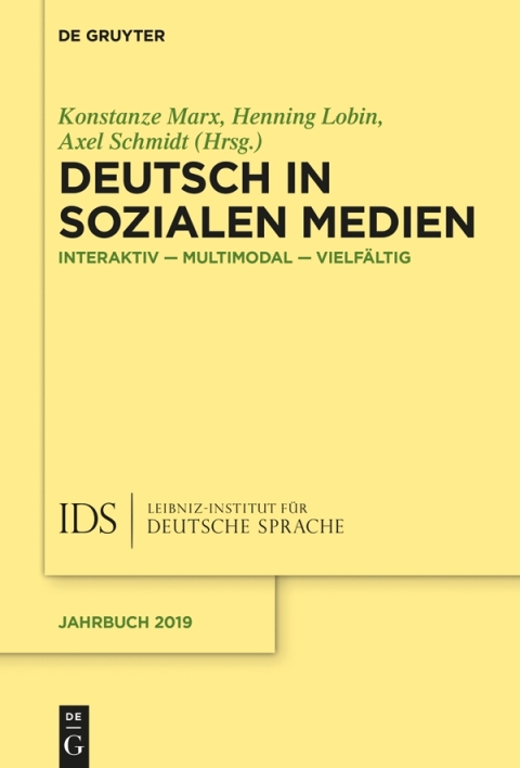 Cover image for book Deutsch in Sozialen Medien
