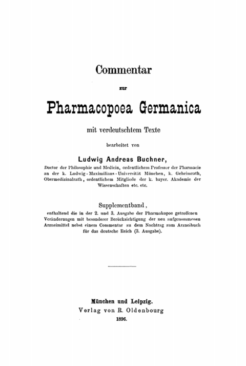 Cover image for book Supplementband