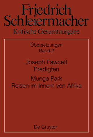 Joseph Fawcett, Predigten Mungo Park, Reisen im Innern von Afrika