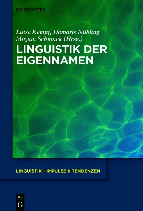 Cover image for book Linguistik der Eigennamen