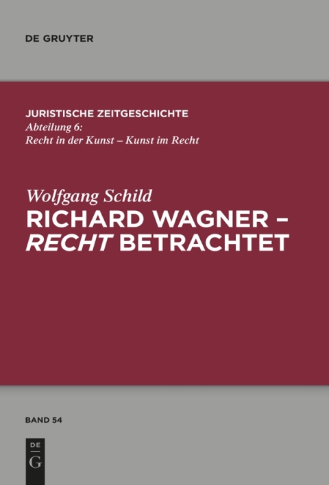 Cover image for book Richard Wagner - recht betrachtet