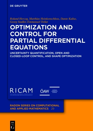 Optimization and Control for Partial Differential Equations