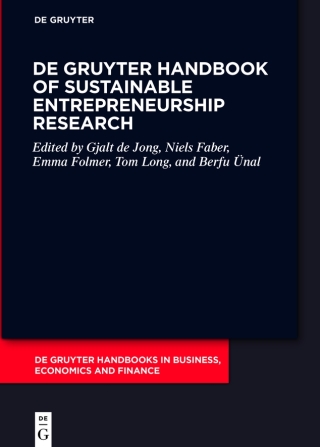 De Gruyter Handbook of Sustainable Entrepreneurship Research