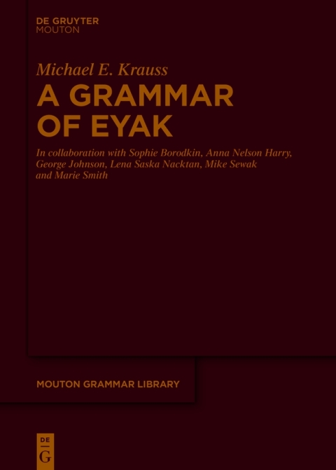 Cover image for book A Grammar of Eyak