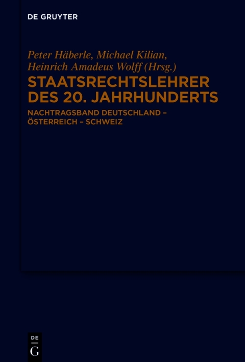 Staatsrechtslehrer des 20. Jahrhunderts 