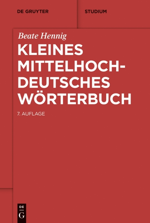 Cover image for book Kleines mittelhochdeutsches Wörterbuch