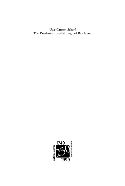 Cover image for book The Paradoxical Breakthrough of Revelation