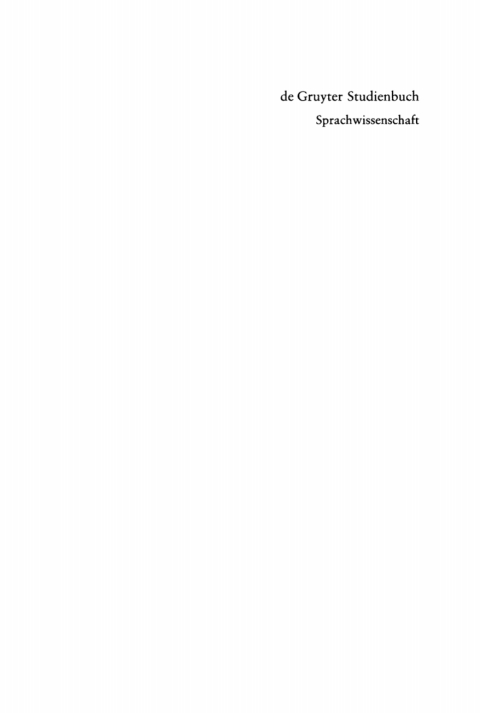 Cover image for book Sprachwissenschaft