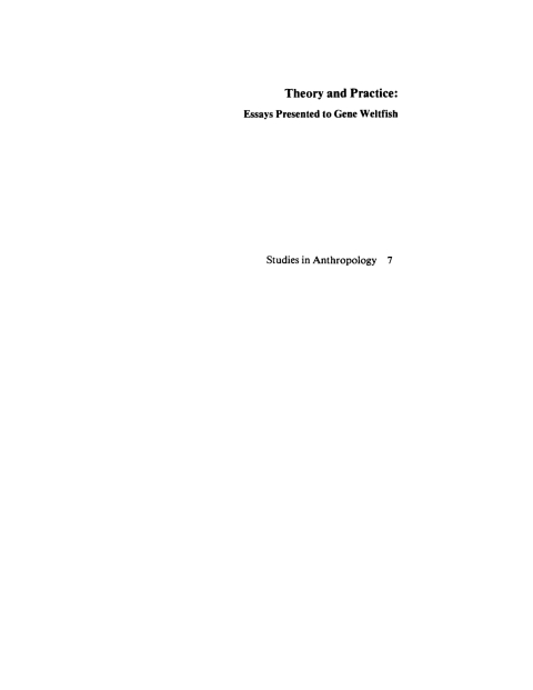 Cover image for book Theory and Practice