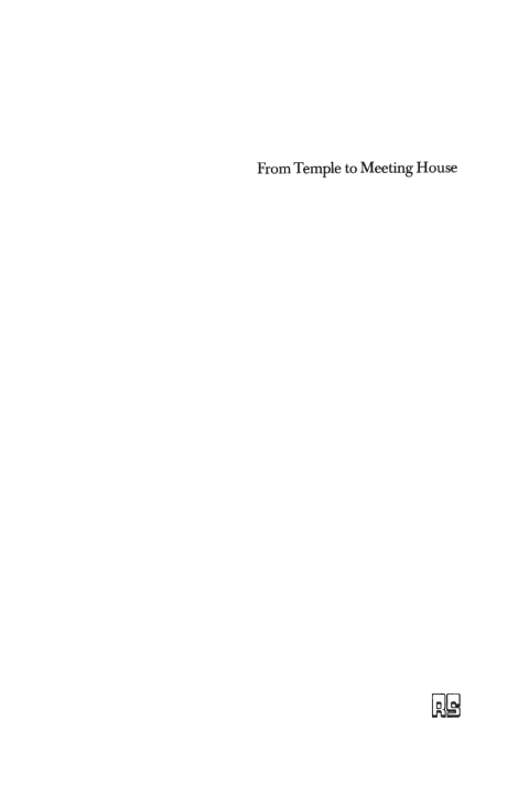 Cover image for book From Temple to Meeting House