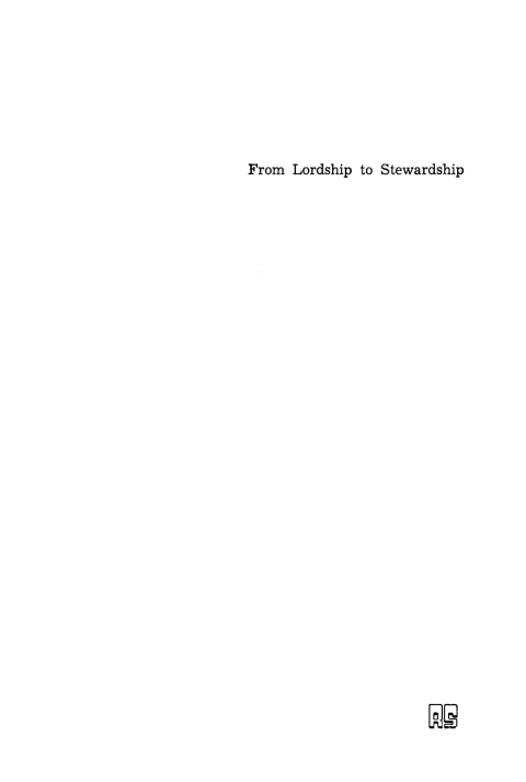 Cover image for book From Lordship to Stewardship