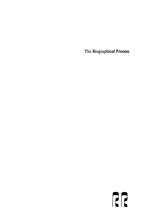 Cover image for book The Biographical Process