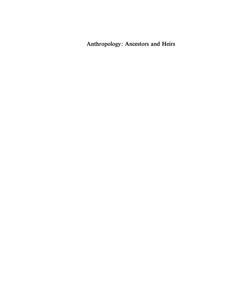 Cover image for book Anthropology