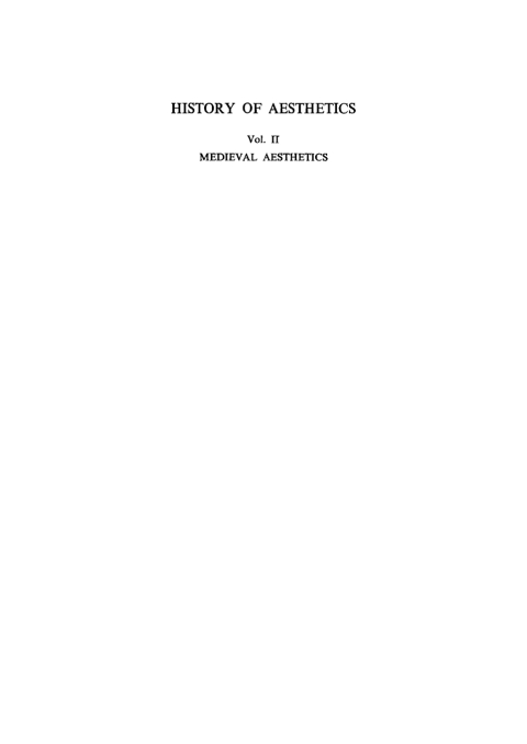 Cover image for book Medieval Aesthetics