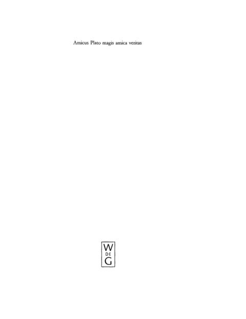 Cover image for book Amicus Plato magis amica veritas