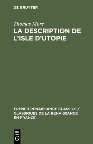 La description de l’isle d’utopie