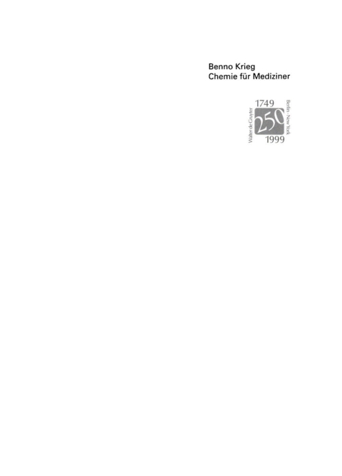 Cover image for book Chemie für Mediziner