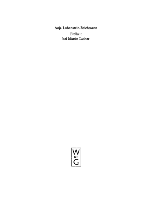 Cover image for book Freiheit bei Martin Luther