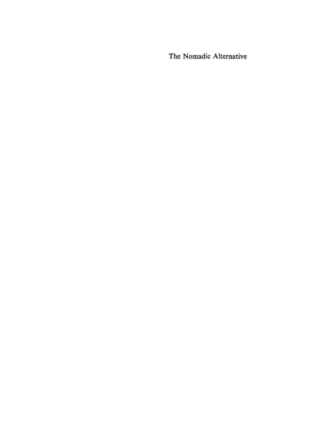 Cover image for book The Nomadic Alternative