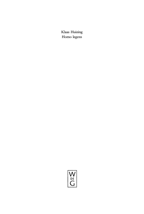 Cover image for book Homo legens