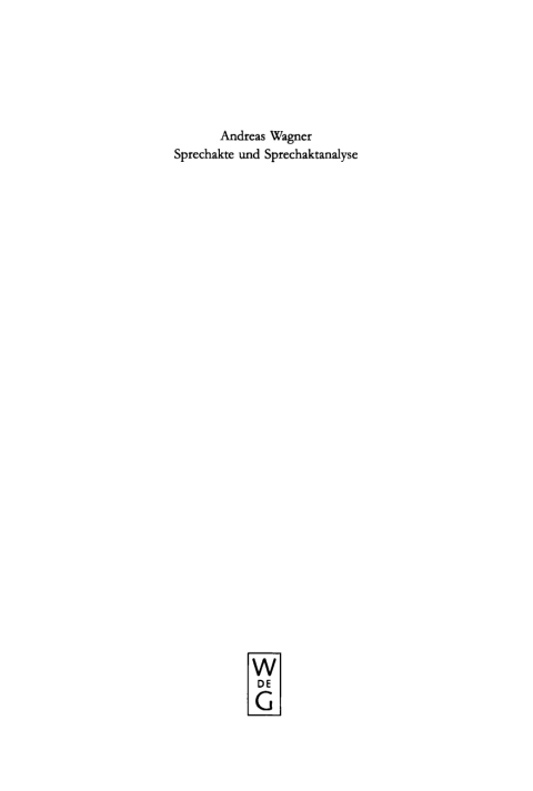 Cover image for book Sprechakte und Sprechaktanalyse im Alten Testament