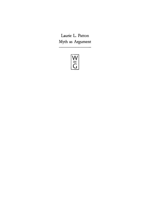 Myth as Argument 