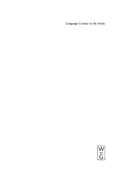 Cover image for book Language Contact in the Arctic