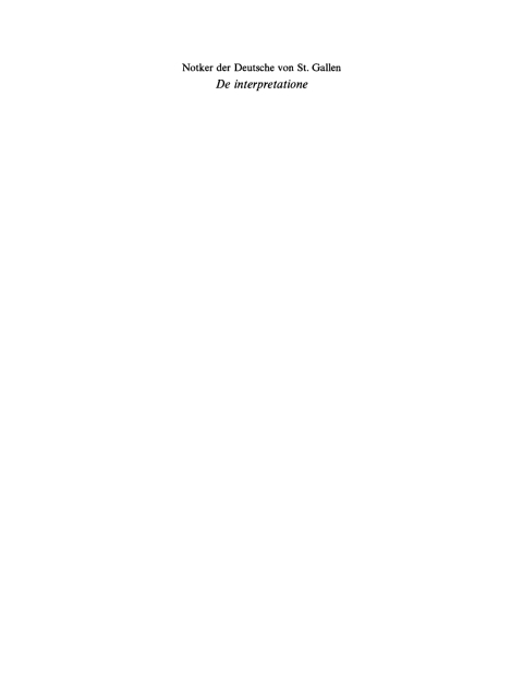 Cover image for book De interpretatione