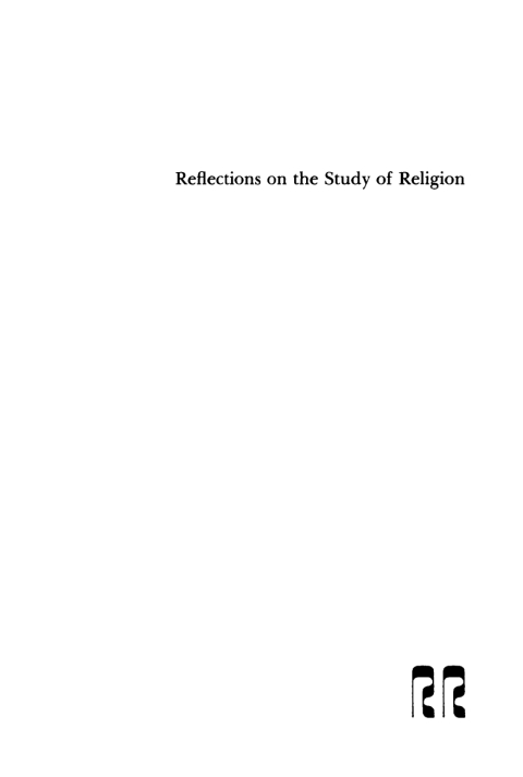 Cover image for book Reflections on the Study of Religion