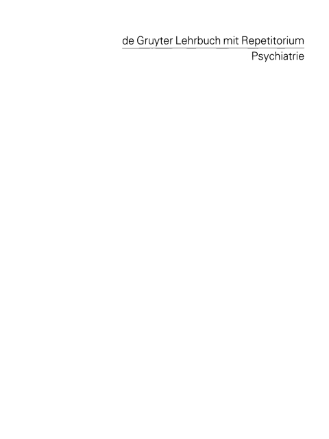 Cover image for book Psychiatrie