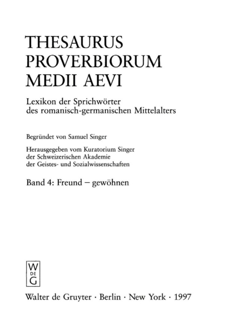 Cover image for book Freund - gewöhnen