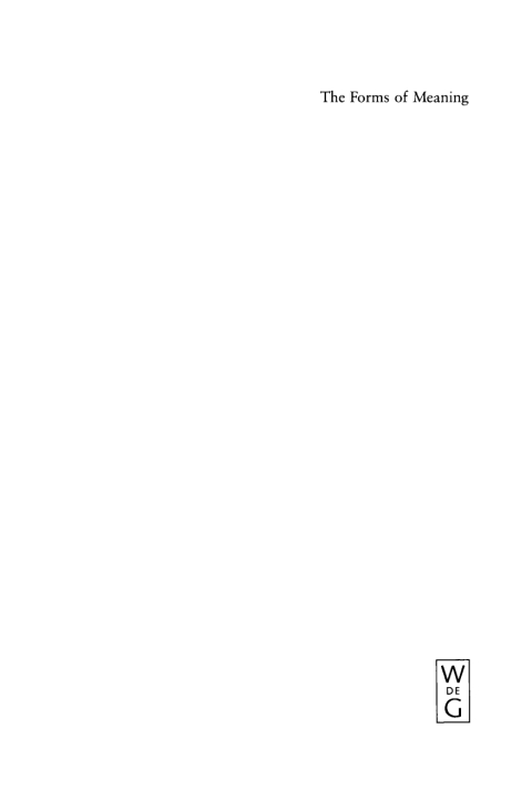 The Forms of Meaning 