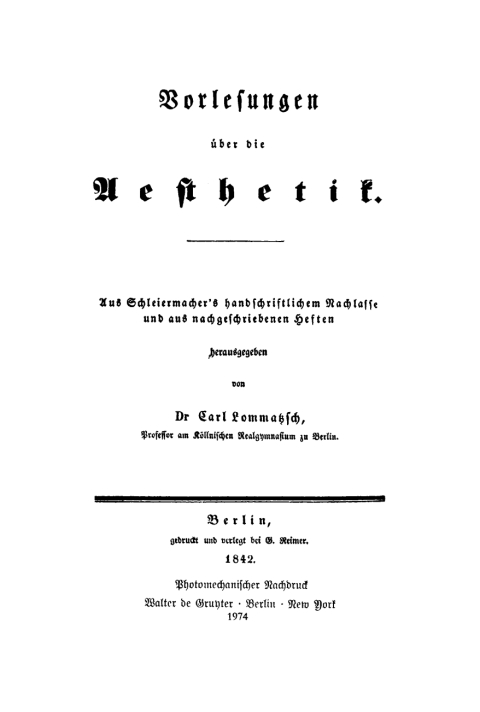 Cover image for book Vorlesungen über die Ästhetik