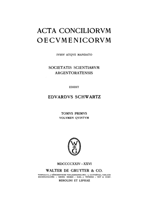 Cover image for book Pars 1. Collectio Palatina. Pars 2. Cyrilli epistula synodica. Collectio Sichardiana ex Collectione Quesneliana. Collectio Winteriana