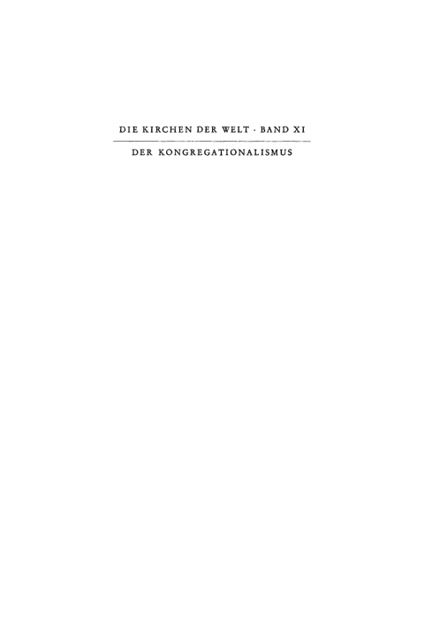 Cover image for book Der Kongregationalismus